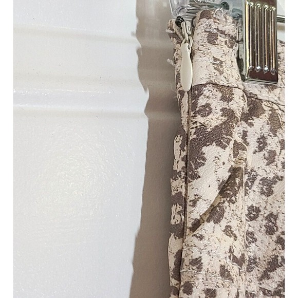 Free People Skirt Womens Size 4 Animal Print Vegan Leather Light Combo Faux Wrap - Picture 5 of 14